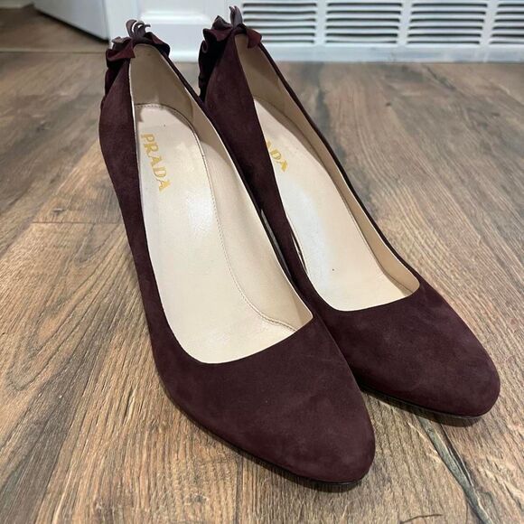 Prada Shoes - Prada Women's Burgundy and Purple Footwear